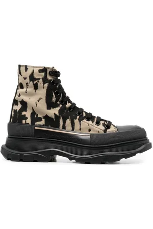 Alexander McQueen Stivali con stampa grafica