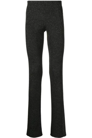 DION LEE Pantaloni svasati a coste