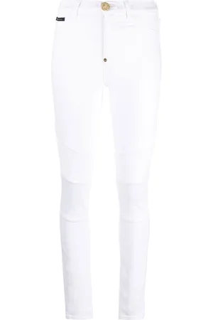 Philipp Plein Jeans skinny Biker a vita alta