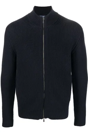 DRUMOHR Cardigan in lana merino con zip