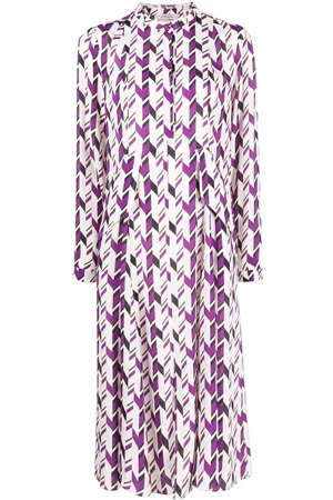 Dorothee Schumacher Abito midi con motivo geometrico