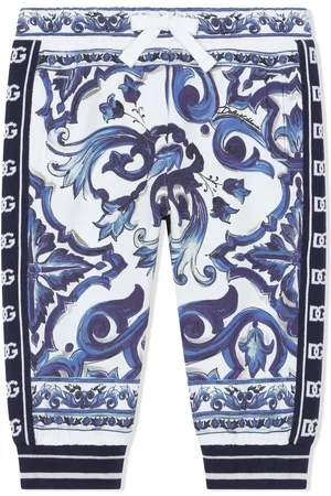 Dolce & Gabbana Pantaloni sportivi con stampa maioliche