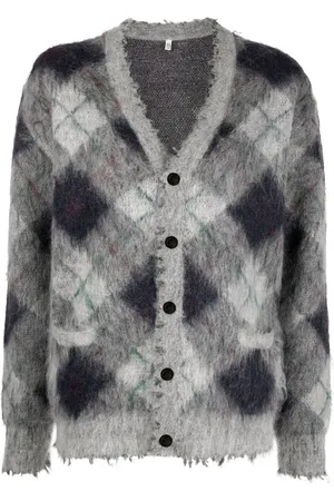 R13 Cardigan a rombi