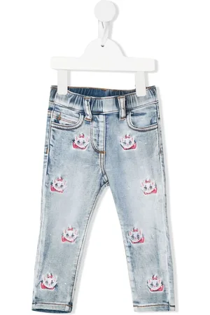 MONNALISA Jeans dritti con ricamo