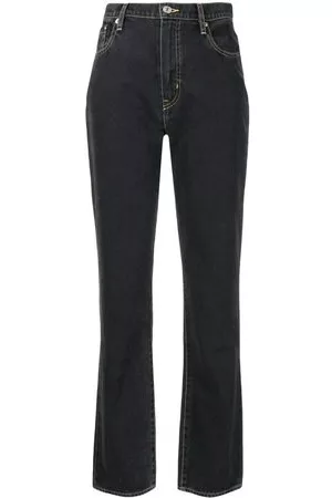 Kenzo Donna Jeans straight - Jeans slim con applicazione - Nero