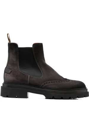 santoni Stivaletti con dettaglio brogues