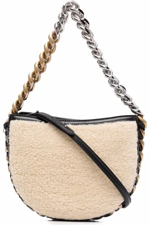 Stella McCartney Borsa piccola Frayme in finto shearling