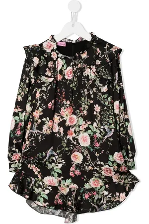 MISS BLUMARINE Abito a fiori con ruches