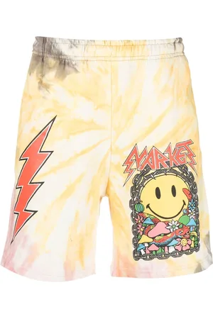 MARKET Shorts sportivi con fantasia tie-dye