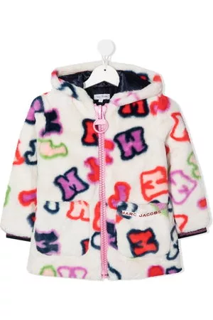 Marc Jacobs Kids Pellicce - Cappotto con stampa - Bianco