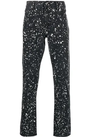 OFF-WHITE Jeans skinny a righe diagonali