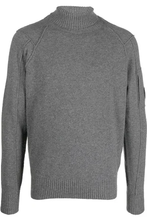 C.P. Company Maglione a collo alto con placca logo
