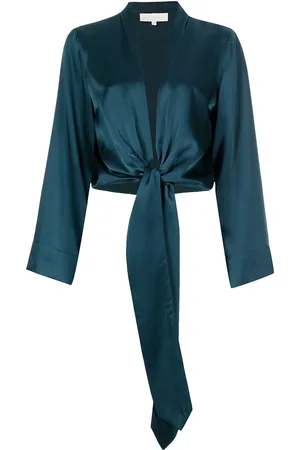 Michelle Mason Blusa con cintura