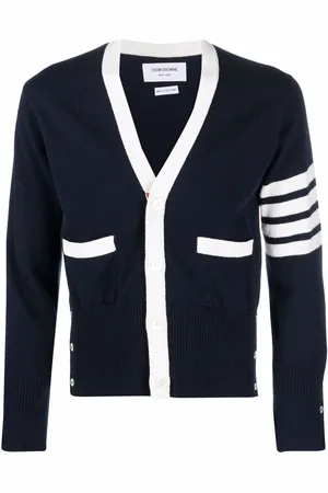 Thom Browne Cardigan con dettaglio a 4 righe