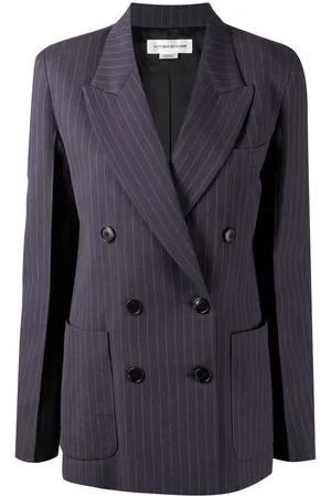 Victoria Beckham Blazer doppiopetto a righe