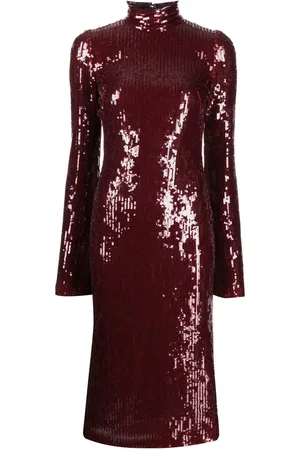 GALVAN Abito midi con paillettes