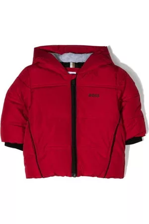 HUGO BOSS Piumino con stampa - Rosso