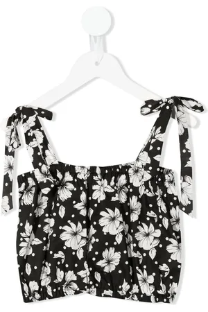 Little Bambah Top a fiori con ruches