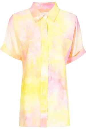 Bambah Camicia a maniche corte con fantasia tie dye
