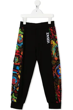 VERSACE Pantaloni sportivi Barocco con stampa