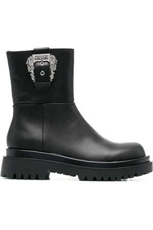 VERSACE Stivaletti con fibbia