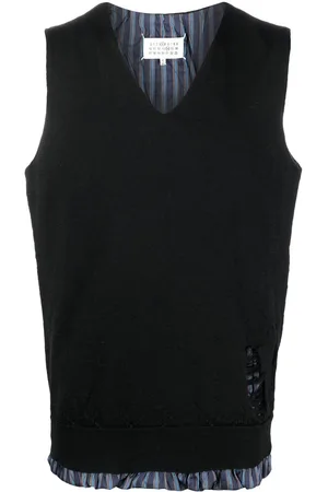 Maison Margiela Gilet oversize con effetto vissuto