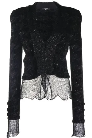 Balmain Giacca semi trasparente