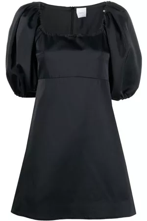 Patou Donna Vestiti sexy - Abito corto con maniche a palloncino - Nero