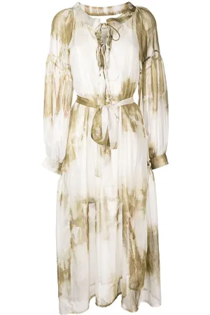 Bambah Abito midi con fantasia tie-dye