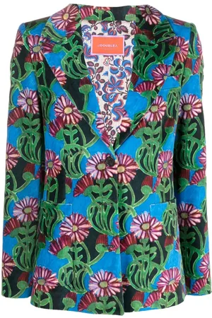 La DoubleJ Blazer monopetto a fiori
