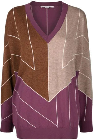 Stella McCartney Maglione con motivo geometrico jacquard