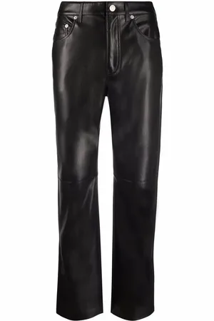Nanushka Pantaloni dritti in finta pelle