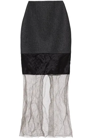 Prada Gonna midi con inserti