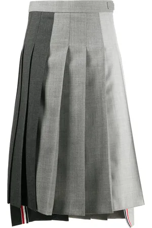 Thom Browne Gonna plissettata Fun-Mix