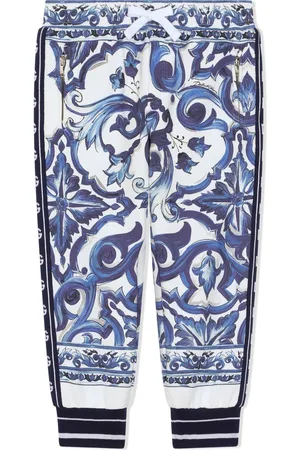 Dolce & Gabbana Pantaloni sportivi con stampa maioliche