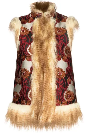 La DoubleJ Gilet con finiture in pelliccia sintetica