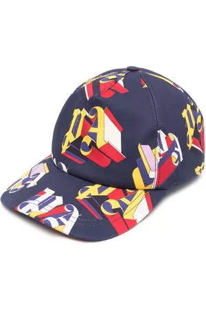 Palm Angels Uomo Cappelli - Cappello con stampa - Blu