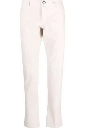 Jacob Cohen Chino con tasche in pelle