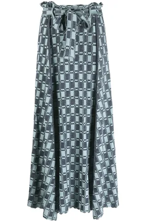 Kenzo Gonna lunga con motivo monogramma