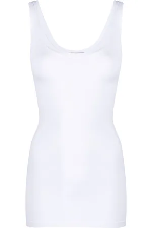 Hanro Top smanicato con scollo rotondo