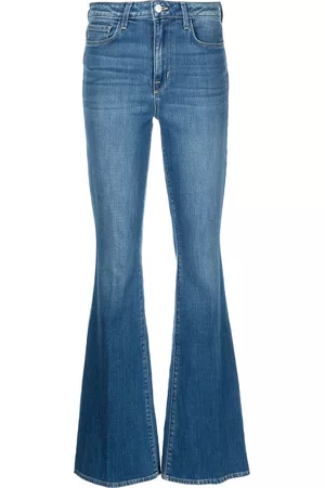L'Agence Donna Jeans a zampa & bootcut - Jeans svasati a vita alta Bell - Blu
