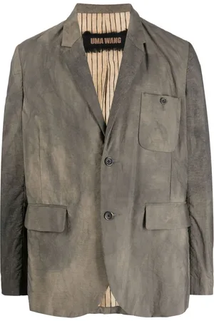 UMA WANG Blazer con effetto schiarito