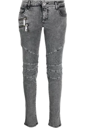 Philipp Plein Jeans skinny Bike a vita bassa