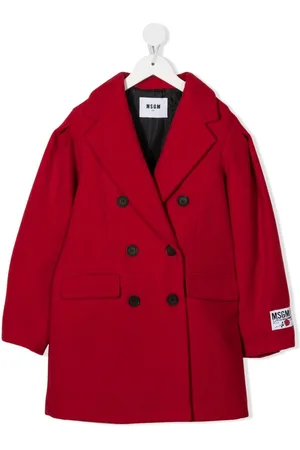 Msgm Caban doppiopetto con applicazione
