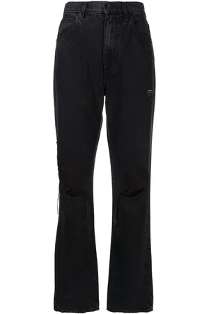 SLVRLAKE Jeans London con effetto vissuto