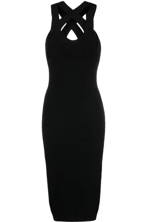 Patou Abito midi con spalline incrociate