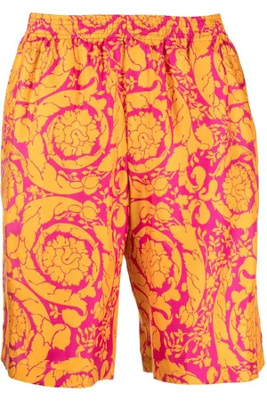 VERSACE Shorts Barocco con stampa Silhouette