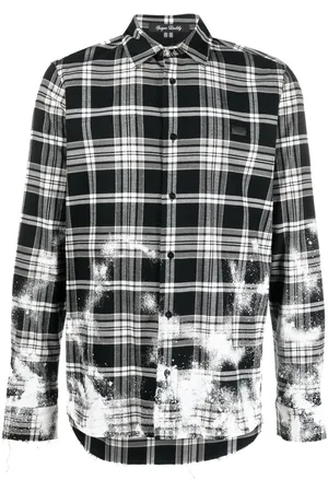 Philipp Plein Camicia Gothic Plein a quadri