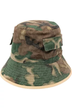 Dsquared2 Uomo Cappello Bucket - Cappello bucket con stampa camouflage - Verde