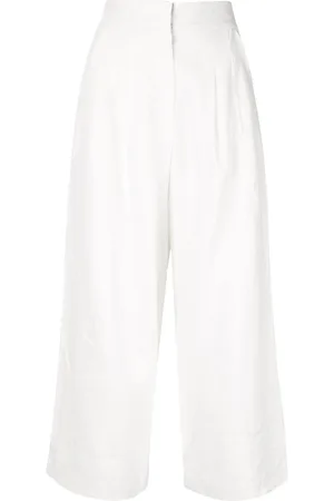 Bambah Pantaloni crop a gamba ampia